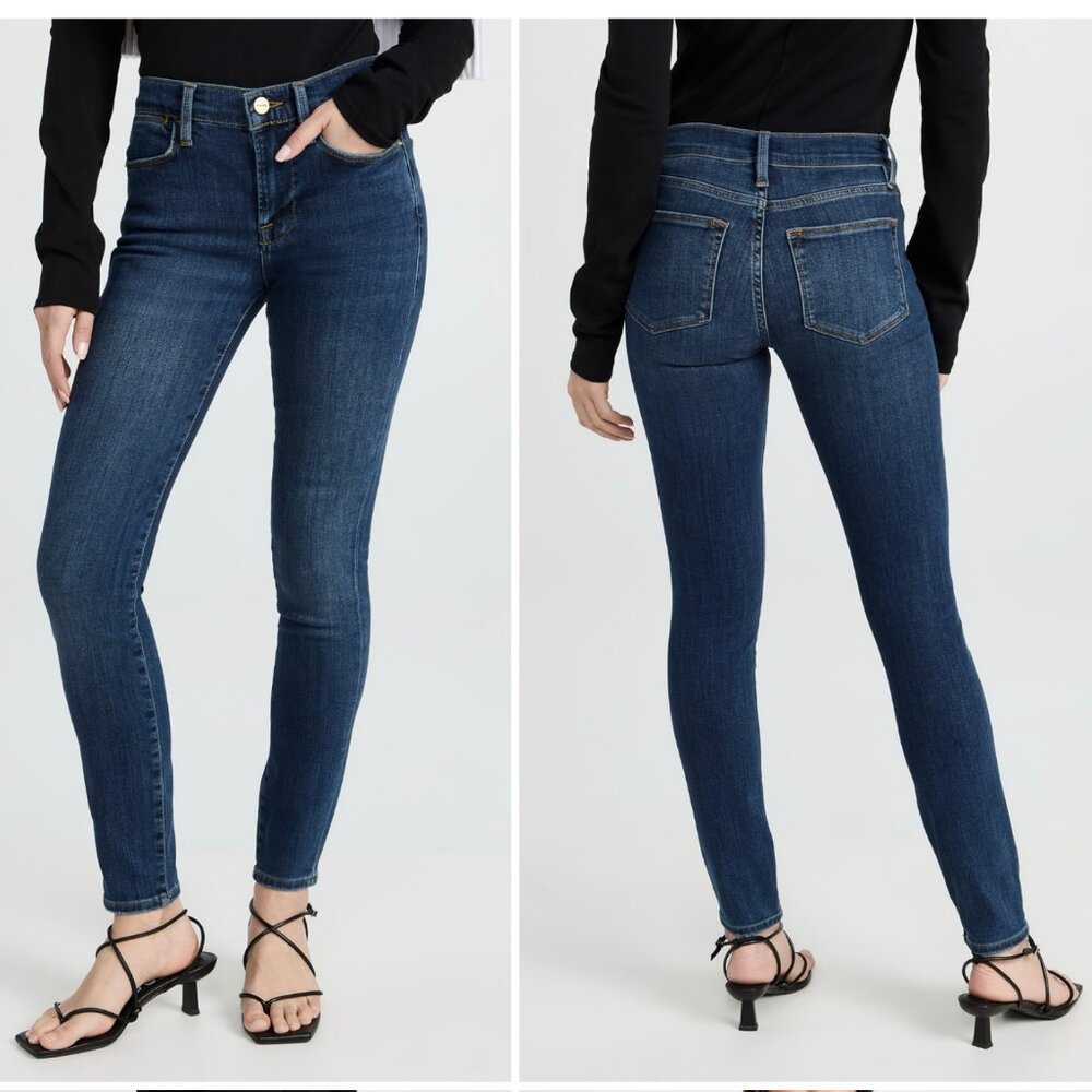 Frame Le High Skinny Jeans in Dublin Size 27
